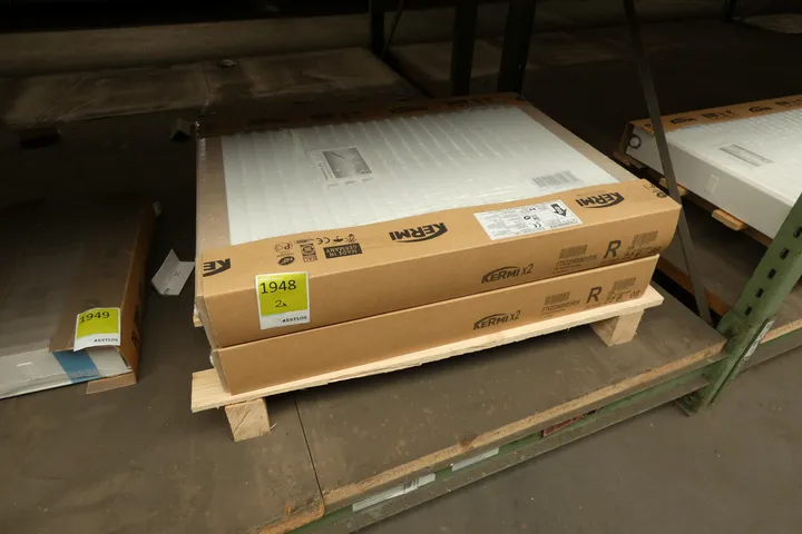 2x Kermi - Heizk. Therm X2 Profil-V Typ 22, BH 600, BL 800 mm, weiß, AG rechts